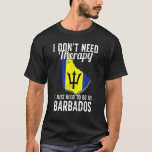 Barbados Flagga Vacation Barbados T Shirt