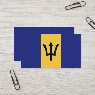 Barbados flagga visitkort