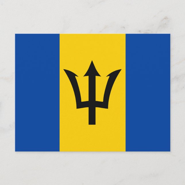 Barbados Flagga Vykort (Framsida)