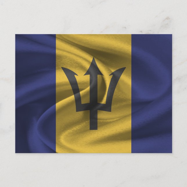 Barbados Flagga Vykort (Framsida)