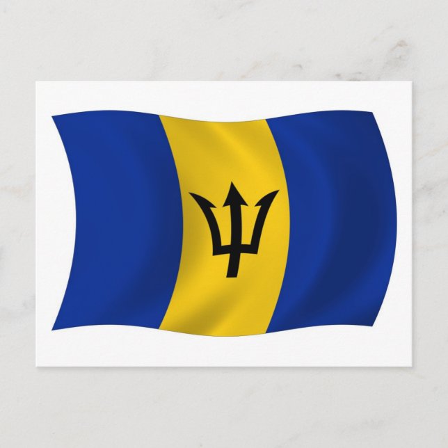 Barbados Flagga vykort (Framsida)