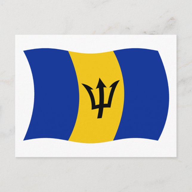Barbados Flagga vykort (Framsida)