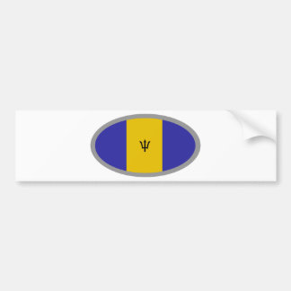 Barbados flaggadesign! bildekal