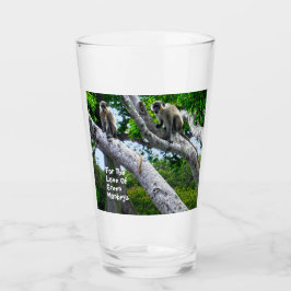 Barbados Grönt Monkey Glass Glaskopp