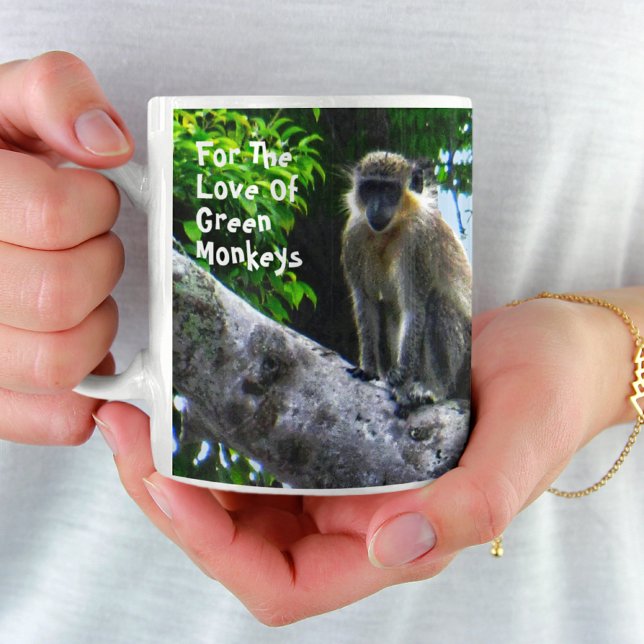 Barbados Grönt Monkey Mugg (Skapare uppladdad)