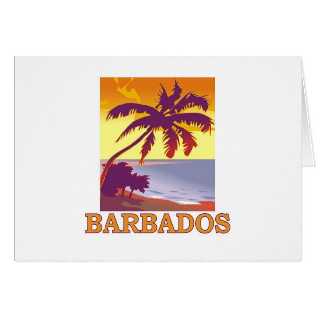 Barbados Hälsningskort (Framsidan Horizontal)