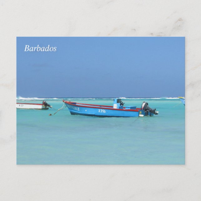 Barbados Havsbåtar vykort (Framsida)