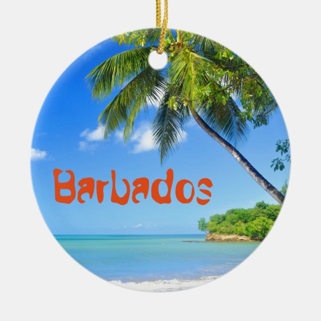 Barbados Julgransprydnad Keramik (Framsidan)