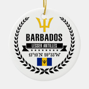 Barbados Julgransprydnad Keramik