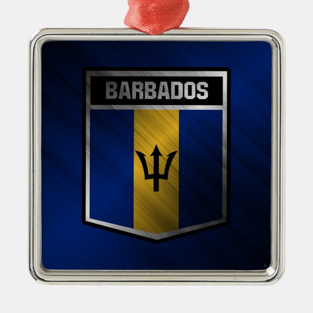 Barbados Julgransprydnad Metall (Framsidan)