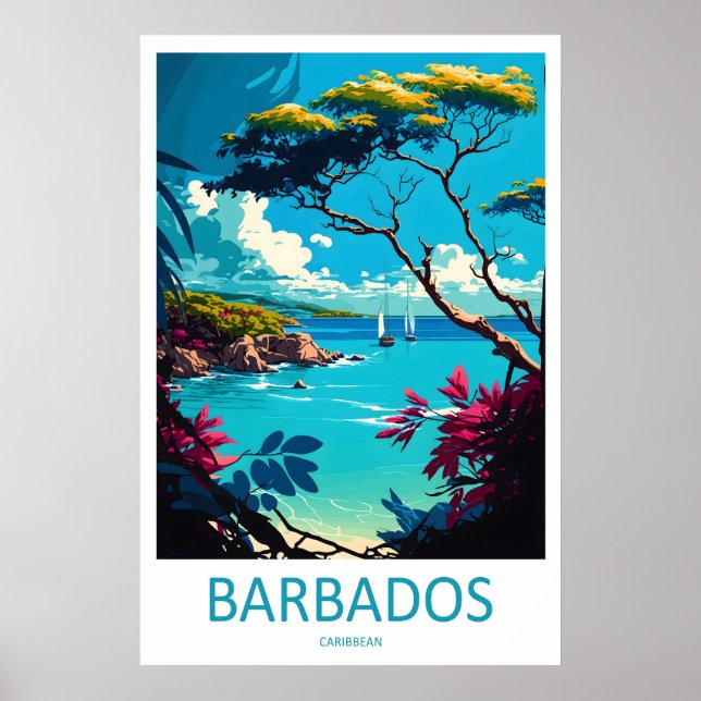 Barbados Karibien USA Resaaffisch 1 Poster (Framsidan)