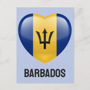 Barbados Kärlek Vykort