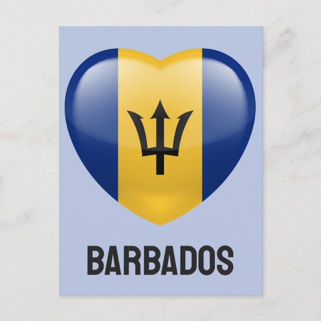 Barbados Kärlek Vykort (Framsida)