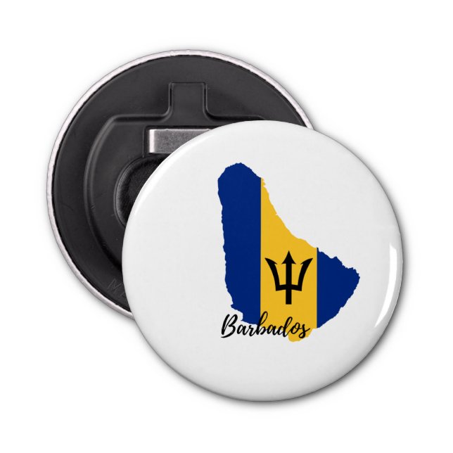 Barbados Karta och flagga Flasköppnare (Framsidan)