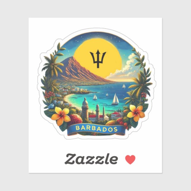 Barbados Klistermärken (Ark)
