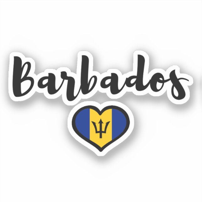 Barbados Klistermärken (Framsida)
