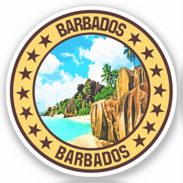 Barbados Klistermärken (Framsida)