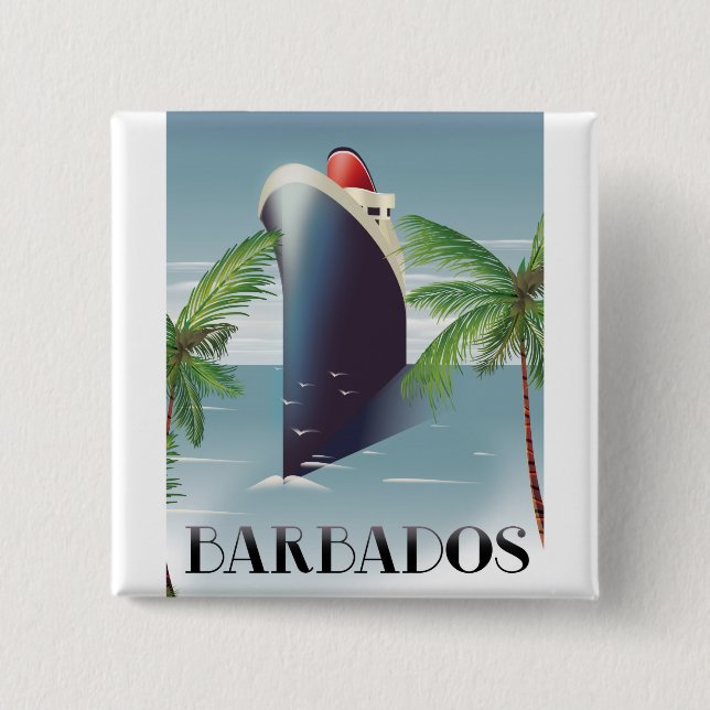 Barbados kryssning knapp (Framsida)