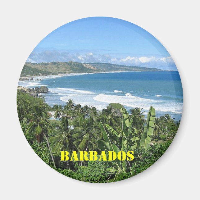 Barbados kylmagnet magnet (Framsidan)