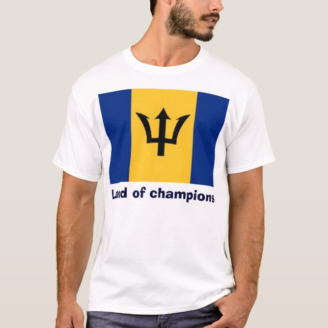 Barbados land i champions tee shirt (Framsida)