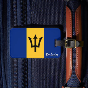Barbados Luggage Tags, patriotic Barbados Flagga Bagagebricka
