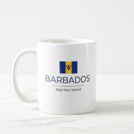Barbados Minimalist | Varje dags stolthet Kaffemugg