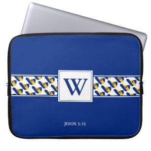 BARBADOS Monogram Christian Bible Laptop Fodral
