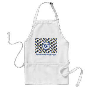 BARBADOS Monogram Taste och Se Psalm 34:8 Förkläde
