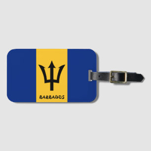 Barbados National Flagga Patriotic Bagagebricka