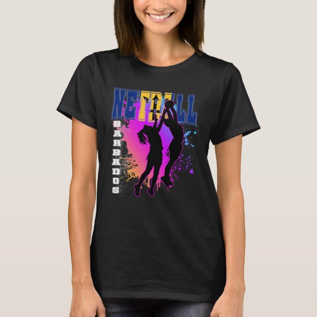 Barbados  Netball T Shirt (Framsida)