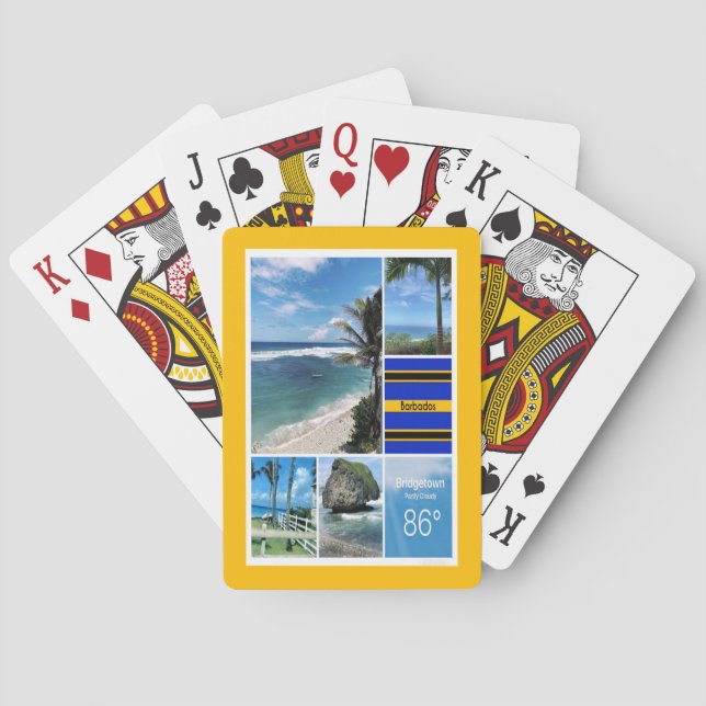 Barbados Ocean Views Casinokort (Baksidan)