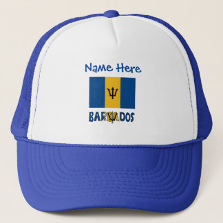 Barbados och Barbadian Flagga Blå Personalisering  Keps
