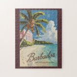 Barbados Painterly Travel Art Vintage Pussel<br><div class="desc">Konstruktion för vektorgrafik med Barbados. Barbados,  ett tropiskt paradis i Karibien,  är berömd för sina pristina stränder,  den levande kulturen och världsrom.</div>