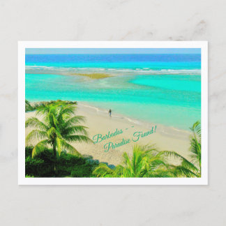 BARBADOS--PARADIS FUNNET! VACKER STRANDSCEN VYKORT