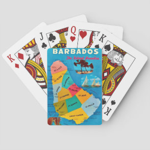 Barbados - Paradis vykort lek kortlek
