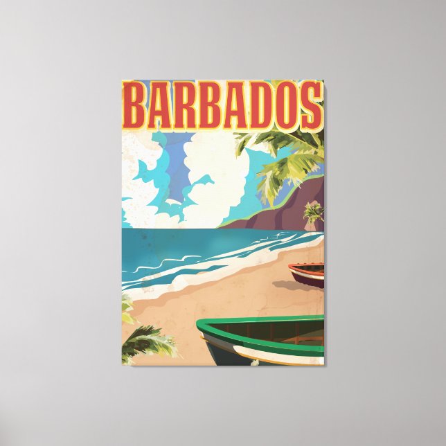 Barbados researesaffiche canvastryck (Framsida)