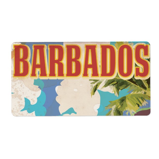 Barbados reseinformation affisch fraktsedel (Framsidan)