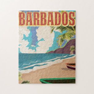 Barbados reser affischen pussel