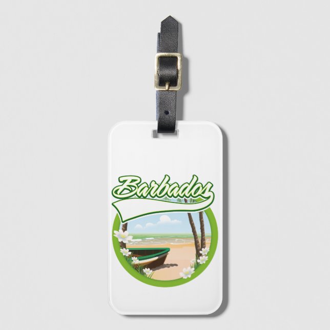 Barbados Reslogotyp Bagagebricka (Framsida vertikal)