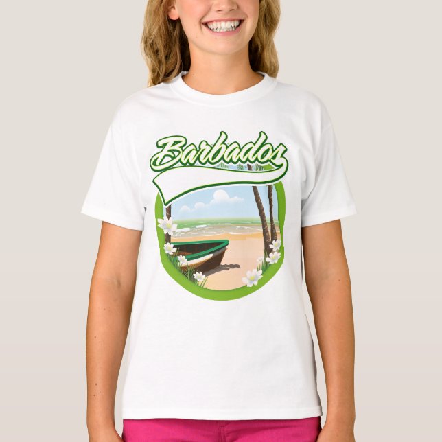 Barbados Reslogotyp T Shirt (Framsida)