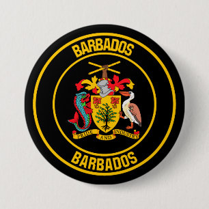 Barbados Round Emblem Knapp