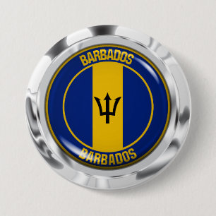 Barbados Round Emblem Knapp