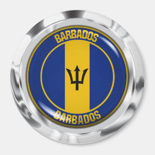 Barbados runda Emblem Magnet