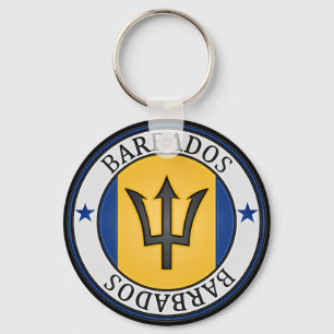 Barbados rundaEmblem Nyckelring