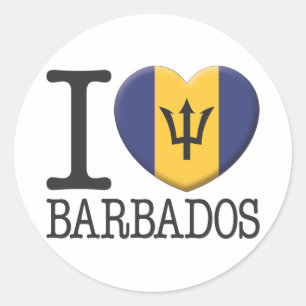 Barbados Runt Klistermärke