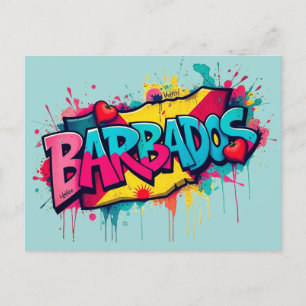 Barbados semester hälsning vykort