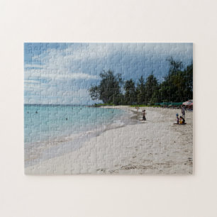 Barbados solig strand scen. pussel