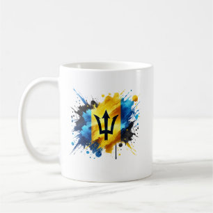 Barbados Stänk Effect Flagga Mugg