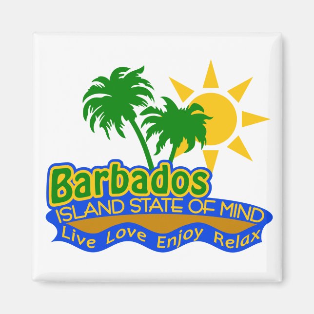 Barbados State of Mind Magnet (Framsidan)