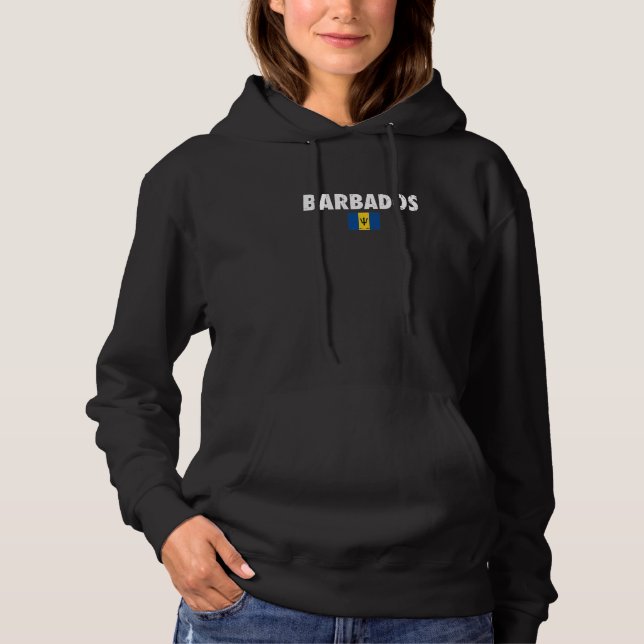 Barbados Stolta Barbadiska Flagga  1 T Shirt (Framsida)